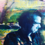 Nick Cave, olieverf op doek 50 x 60