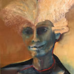 “Hairdo” faces 40x50cm.olieverf op doek 2021