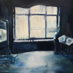 Bureau-blue-oilpaint-60x100