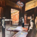 Bureau-bruin-oil-70x100cm